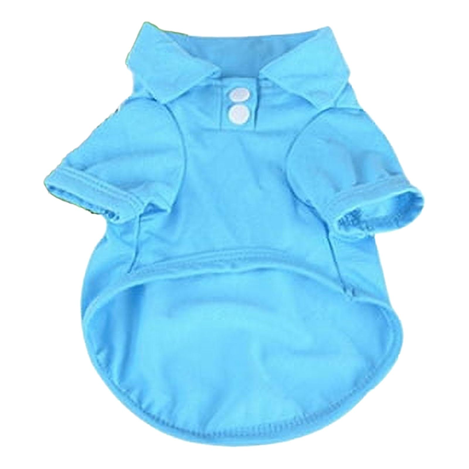 Pet Clothes T Shirt Pet Dog T Shirt Clothing Coat Top Pet Shirt Dog Clothing Pet Clothing Spring/Summer (Blue, S)