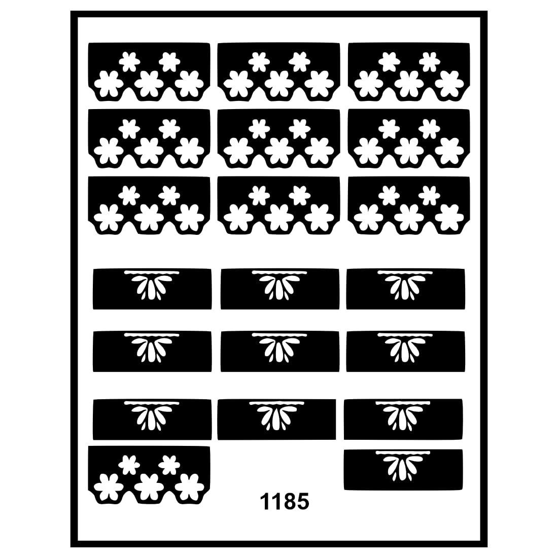 Temporary Tattoowala Classic Finger Line Mehndi Stencil Sticker for A Stylish Hand-picture-12