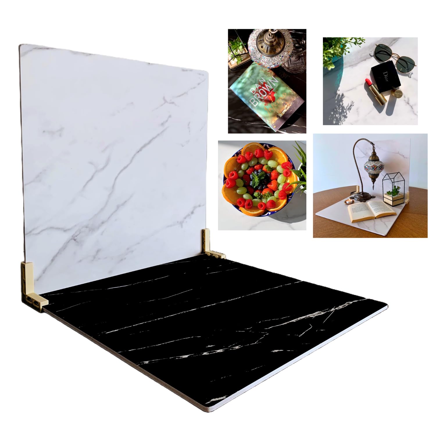 Planche de Toile de Fond Photographie Felic 2 pcs 40x40 cm