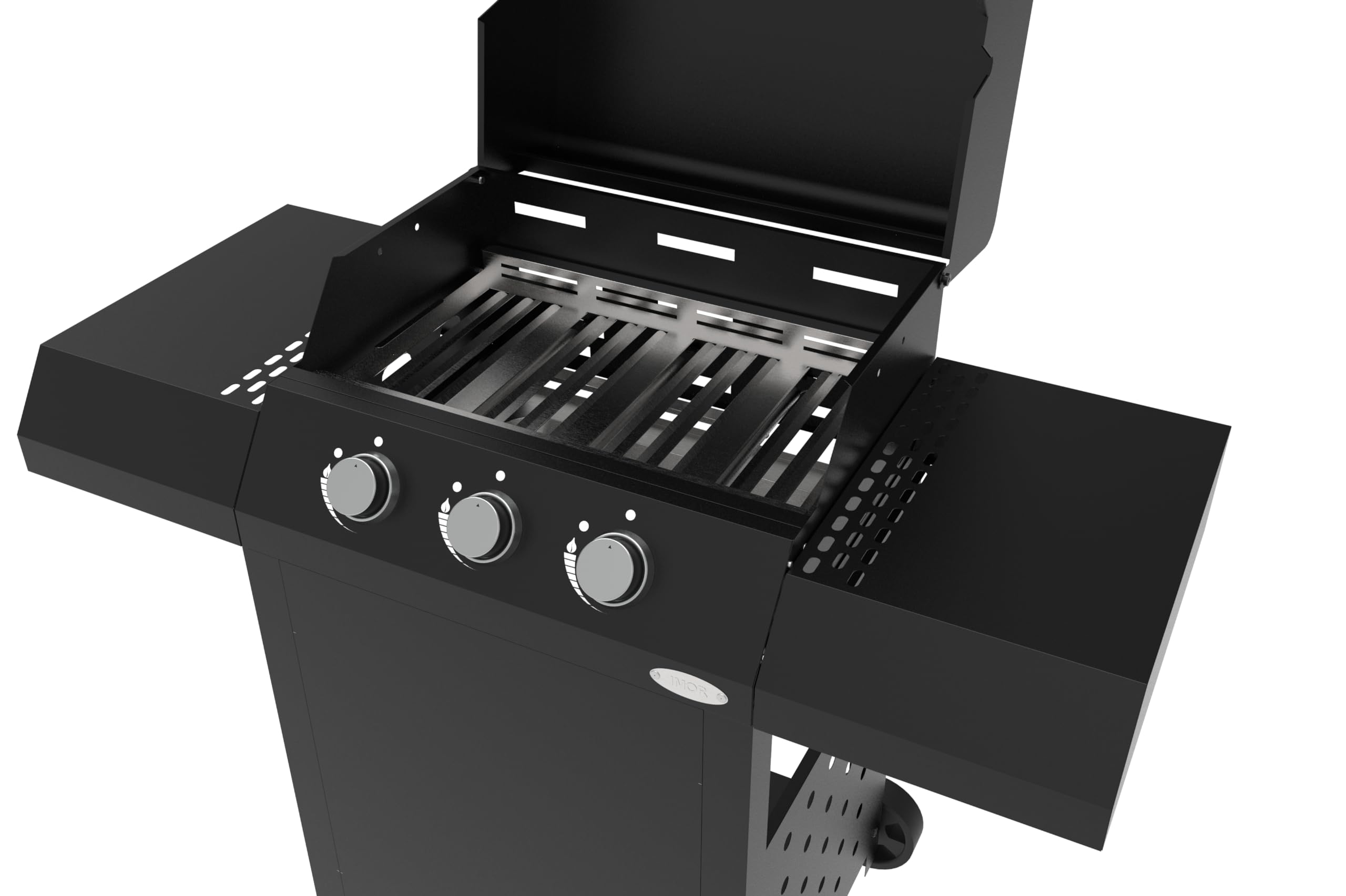 Barbacoa de gas CAZORLA BLACK - 3 quemadores - IMOR
