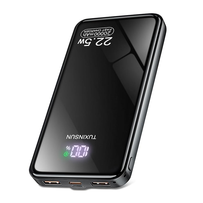 Power Bank 20000mAh PD3.0 QC4.0 22,5W Powerbank Ricarica Rapida, Ingresso e Uscita USB C Caricatore Portatile Powerbank Con Display LCD per Smartphone smartwatch ecc