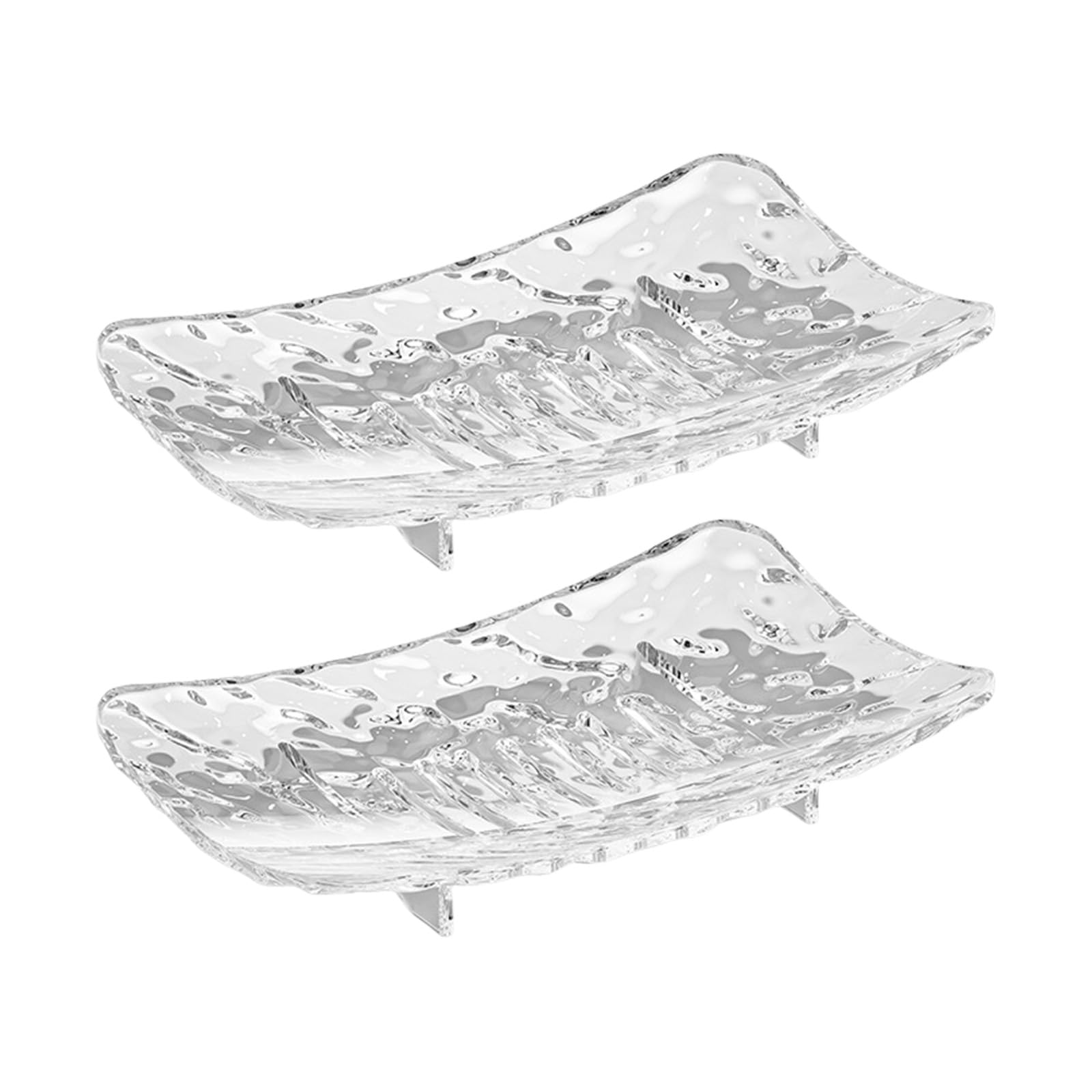 Qusinfc 2Pieces Soap Storage Tray Water Resistant Soaps with Drainage Design for Bathroom Shower Kitchen and Travel Use Soap Bathroom Organizers