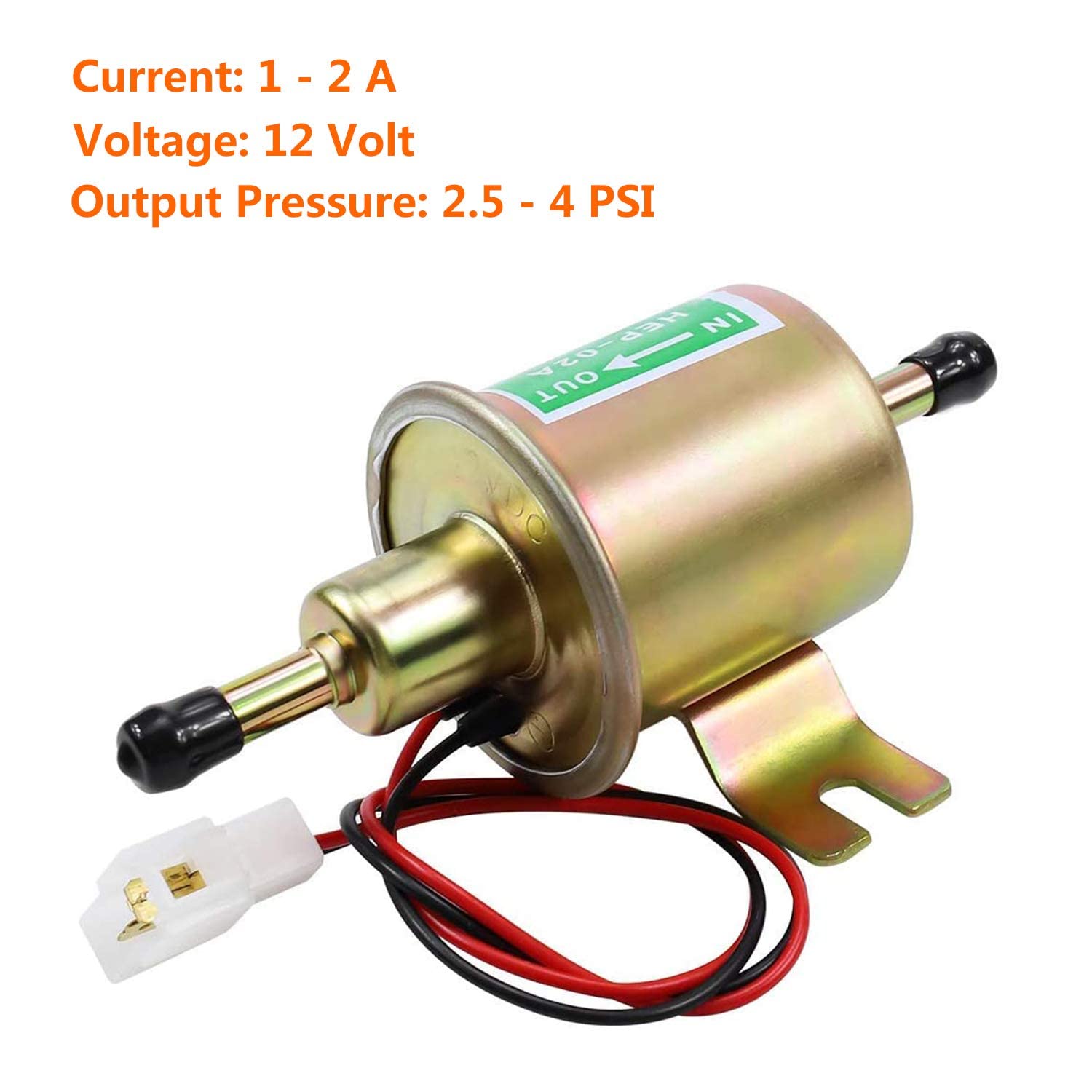 Electric Fuel Pump 12v Universal Low Pressure 12 Volt Inline Fuel