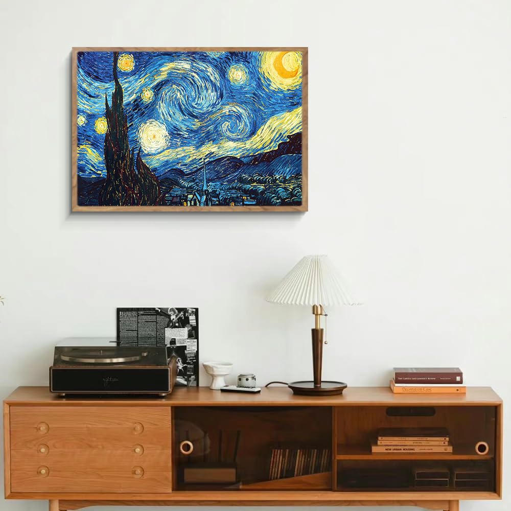 Amazon.co.jp: ゴッホ「星月夜」阪画屋 アートパネル アートボード