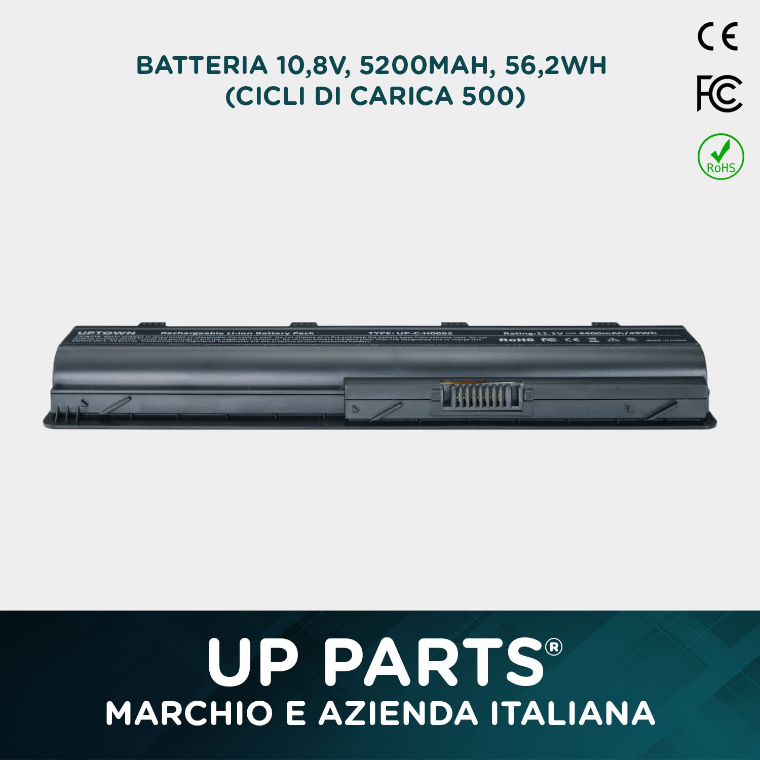 Batteria HP 593553-001 MU06 HSTNN-UB0W 5200mAh ENVY 17-2199EF - Foto 10
