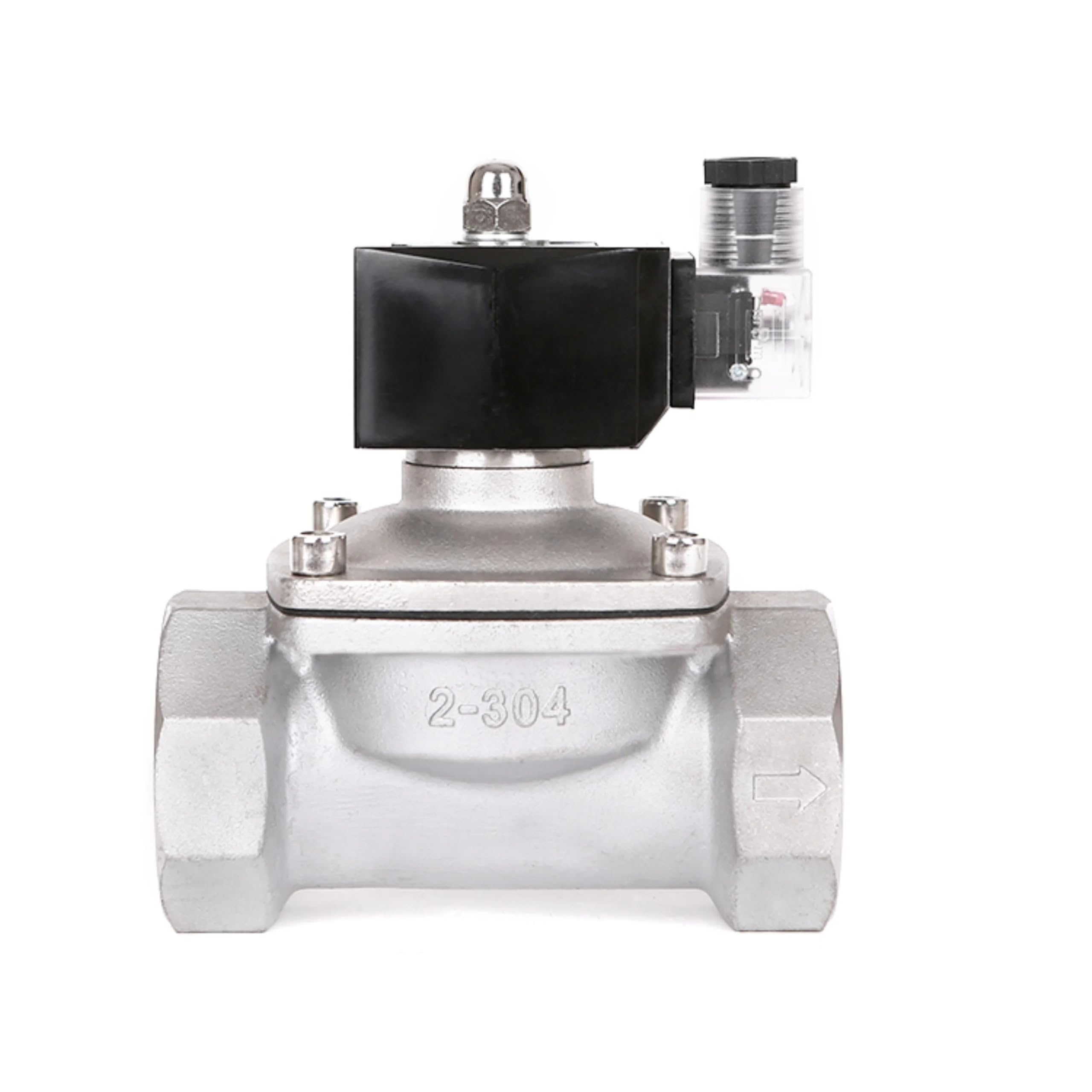 Válvula solenoide de acero inoxidable para evitar fugas en tuberías
