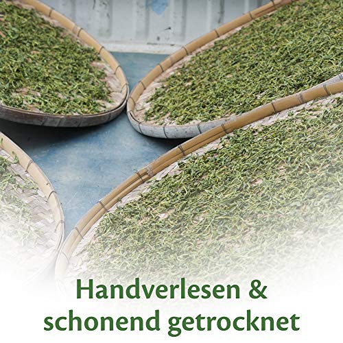 Jiaogulan Kraut der Unsterblichkeit (150g) • Ohne Stängel • handverlesenes Unsterblichkeits-Kraut getrocknet in höchster Qualität