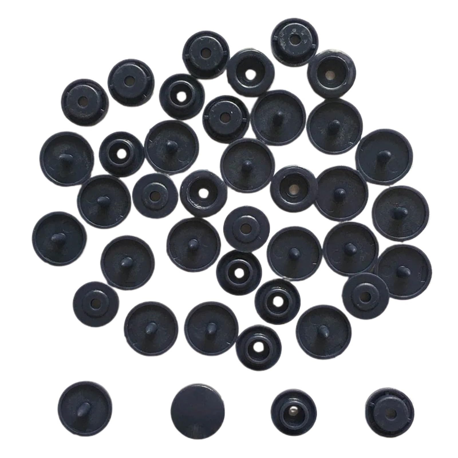 T5 Plastic Snap Buttons 580set Resin Fasteners for Baby Clothes Bibs Diapers Garment Sewing(Navy Blue)