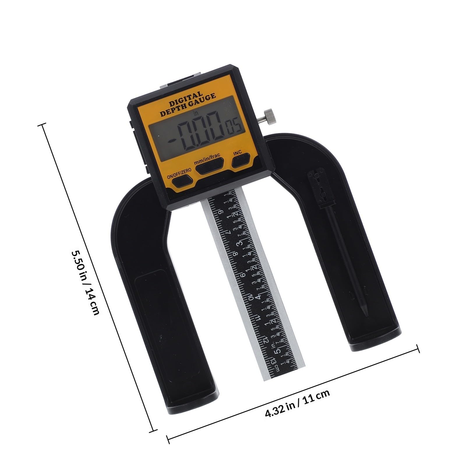Medidor Digital de Altura y Profundidad 0-80mm para Carpintería