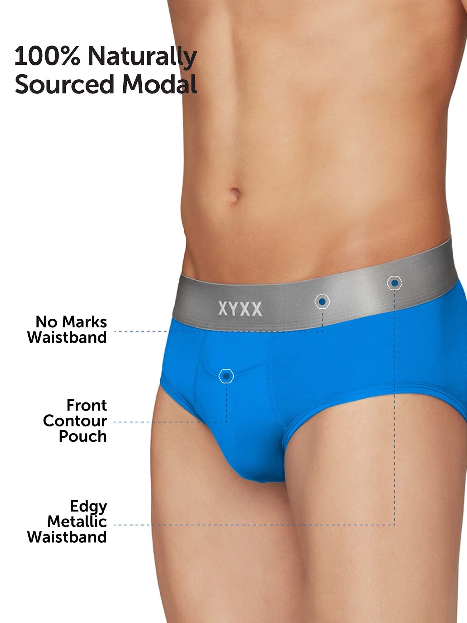 XYXX Illuminati IntelliSoft - Calzoncillos antimicrobianos micromodal para hombre, paquete de 5