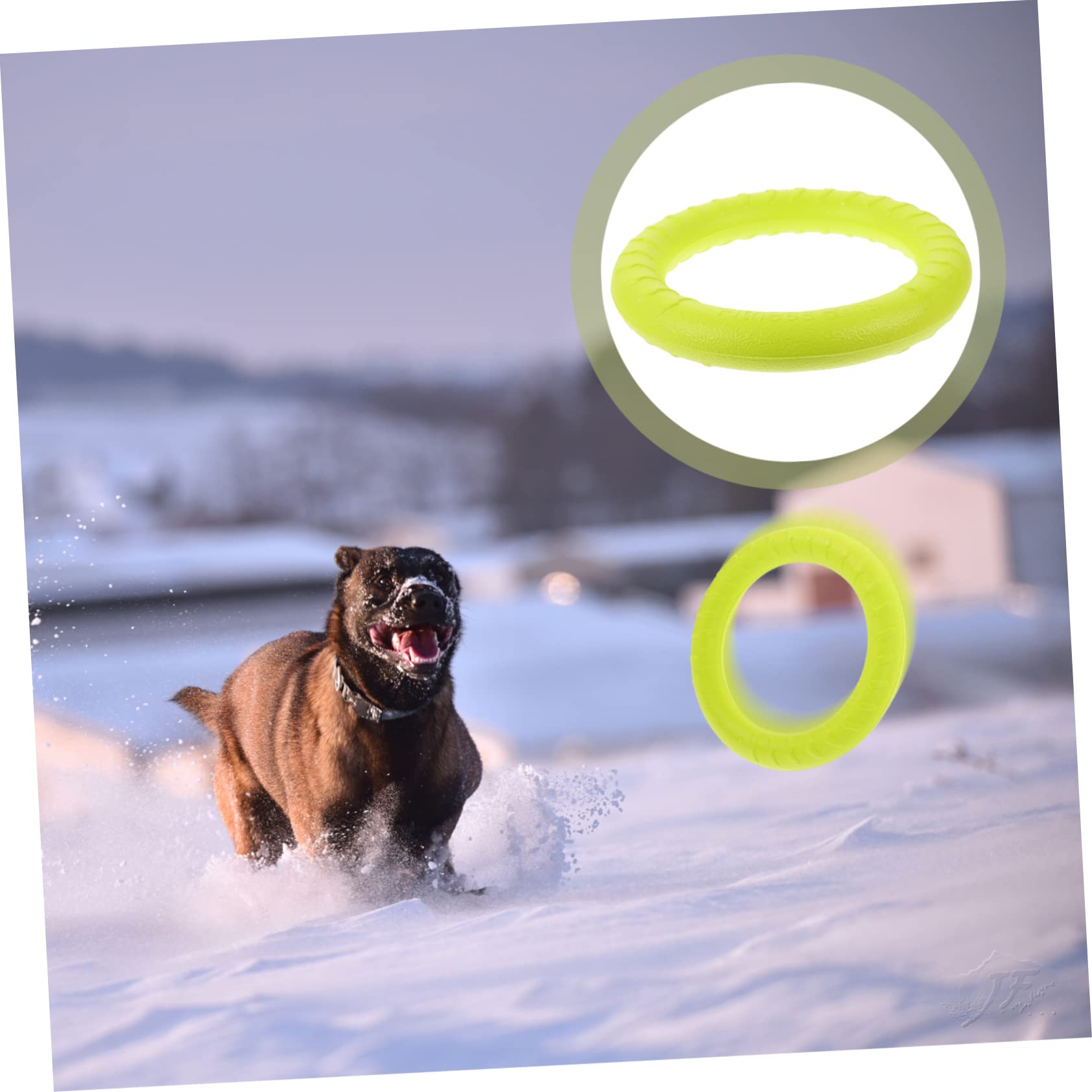 POPETPOP 3st Trainingsring Für Hunde Beißspielzeug Für Welpen Spielzeug Zur Haustierjagd Hunde-Flyer-disc Kauspielzeug Für Hund Wirft Spielzeug Hund Kauring Kauen Werkzeug Eva