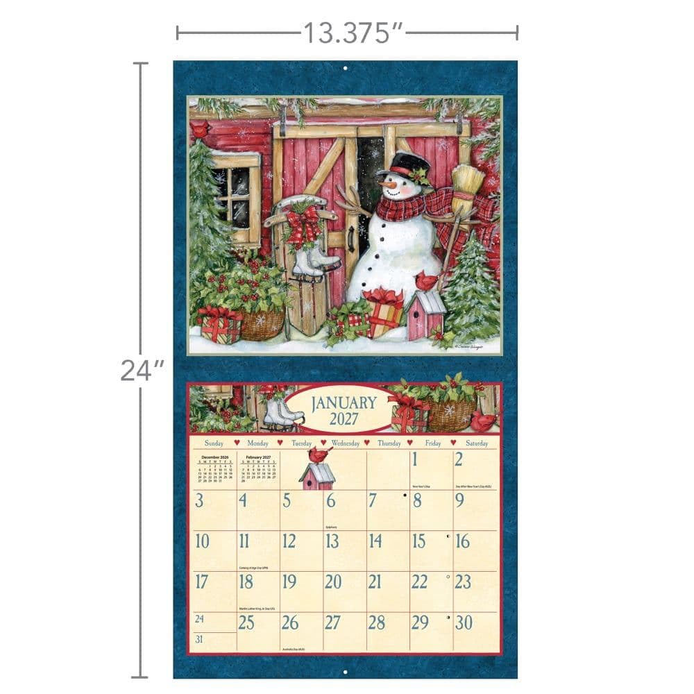 Calendario da parete 2027 Heart and Home di Susan Winget