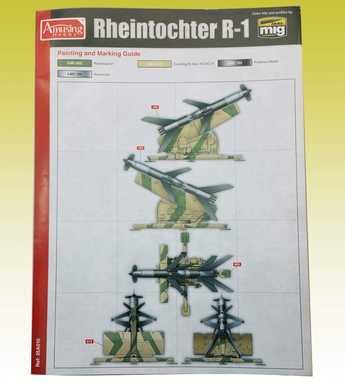 Rheintochter R-1 zestaw modeli hobbystycznych