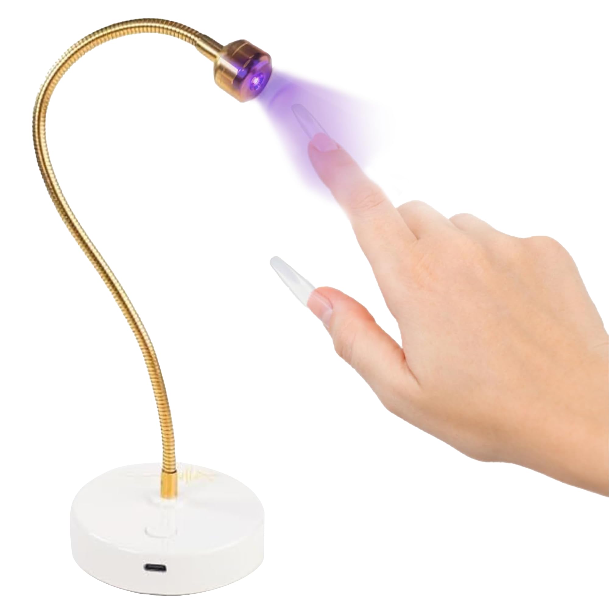 Amazon.com: ALLKEM Flash Cure UV Light - Gooseneck Led Nail Lamp