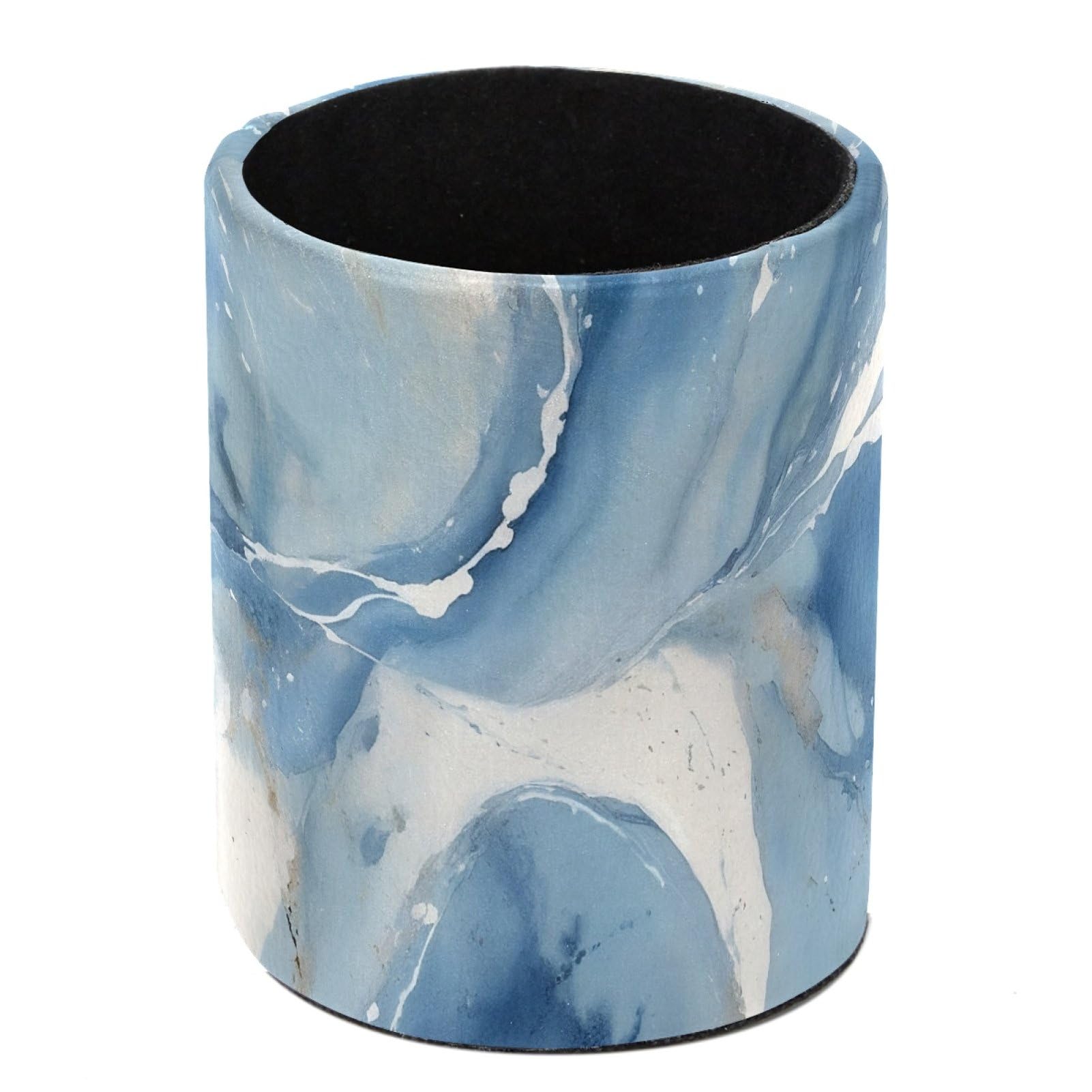 FWJZDSP Blue Marble Pencil Cup Pen Organizer Makeup Brush Holder for Office Home Countertop Desk Accessory Storage