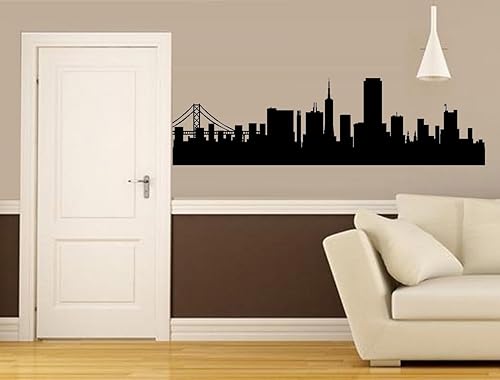 BestPricedStickers - Adhesivo decorativo para pared, diseño de horizonte de San Francisco