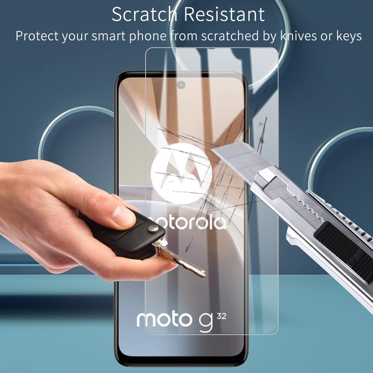 4 Pellicole Vetro Temperato Per Motorola Moto G62 5G – Antibolle, 9H, Kit Applicazione - Foto 4