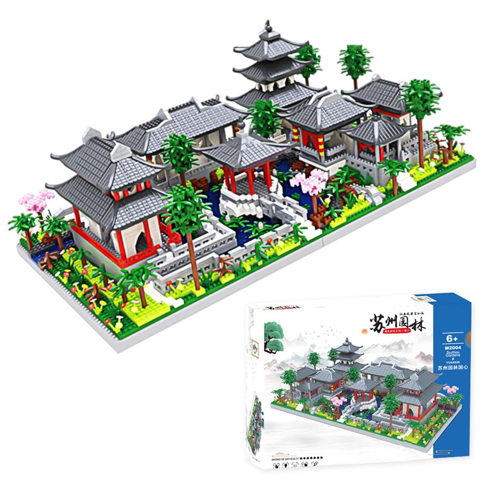 China de Suzhou Garden Micro Bloques de construcción, 3888PCS Bloques de sujeción clásicos de Suzhou Garden,Modelo de colección clásico Famoso, Suzhou Jardín de Suzhou de la Arquitectura