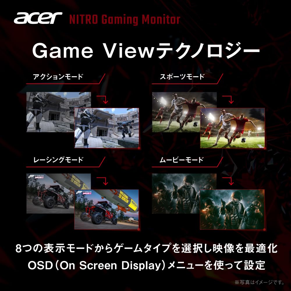 Amazon.co.jp: Acer Nitro ゲーミングモニター 24.5インチ フルHD IPS