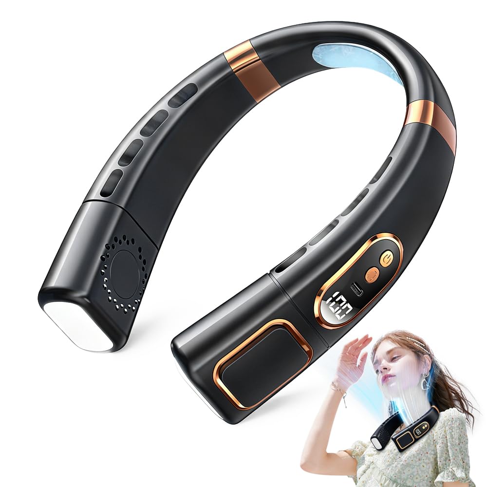Ventilateur de cou refroidissement à 360° ultra silencieux portable