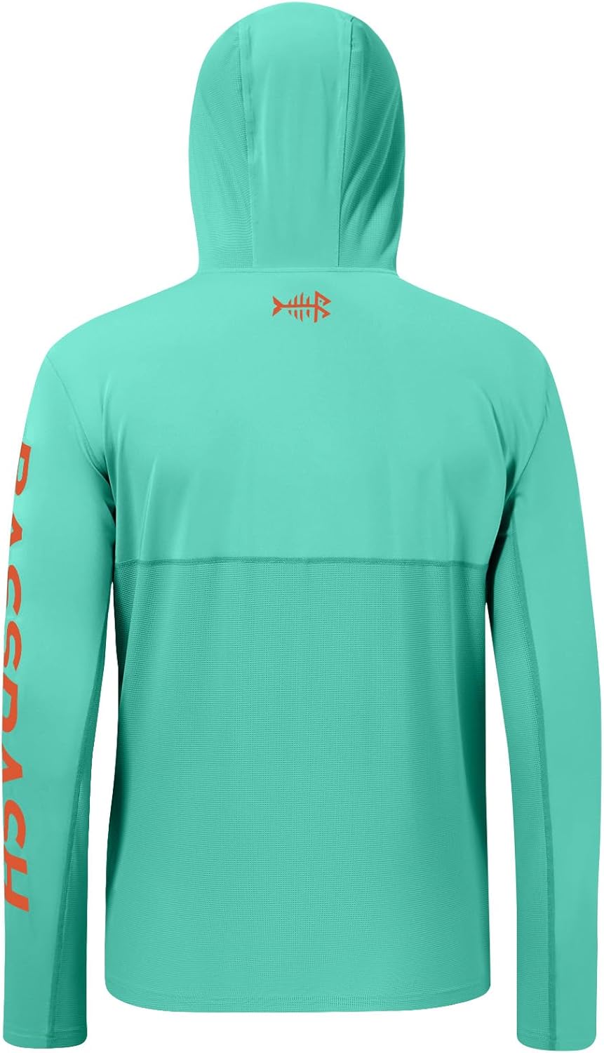 BASSDASH UPF 50+ Men’s UV Sun Protection Long Sleeve Performance Fishing Hoodie Hooded Shirts - Image 2