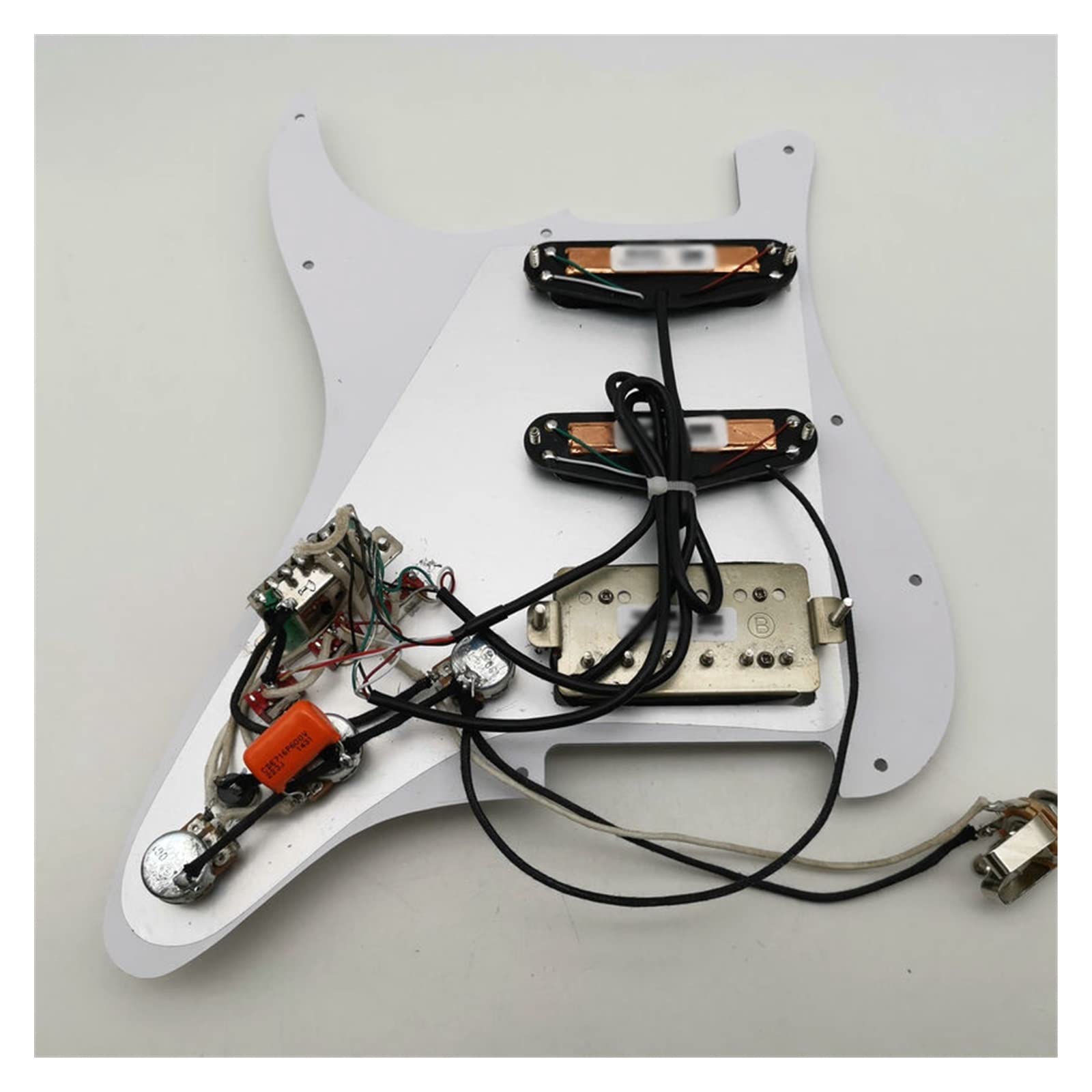 Pastillas De Guitarra Golpeador Precableado Pastillas Humbucker Golpeador Cargado Corte Único Con Juego Completo De Perillas Piezas de Repuesto de Guitarra