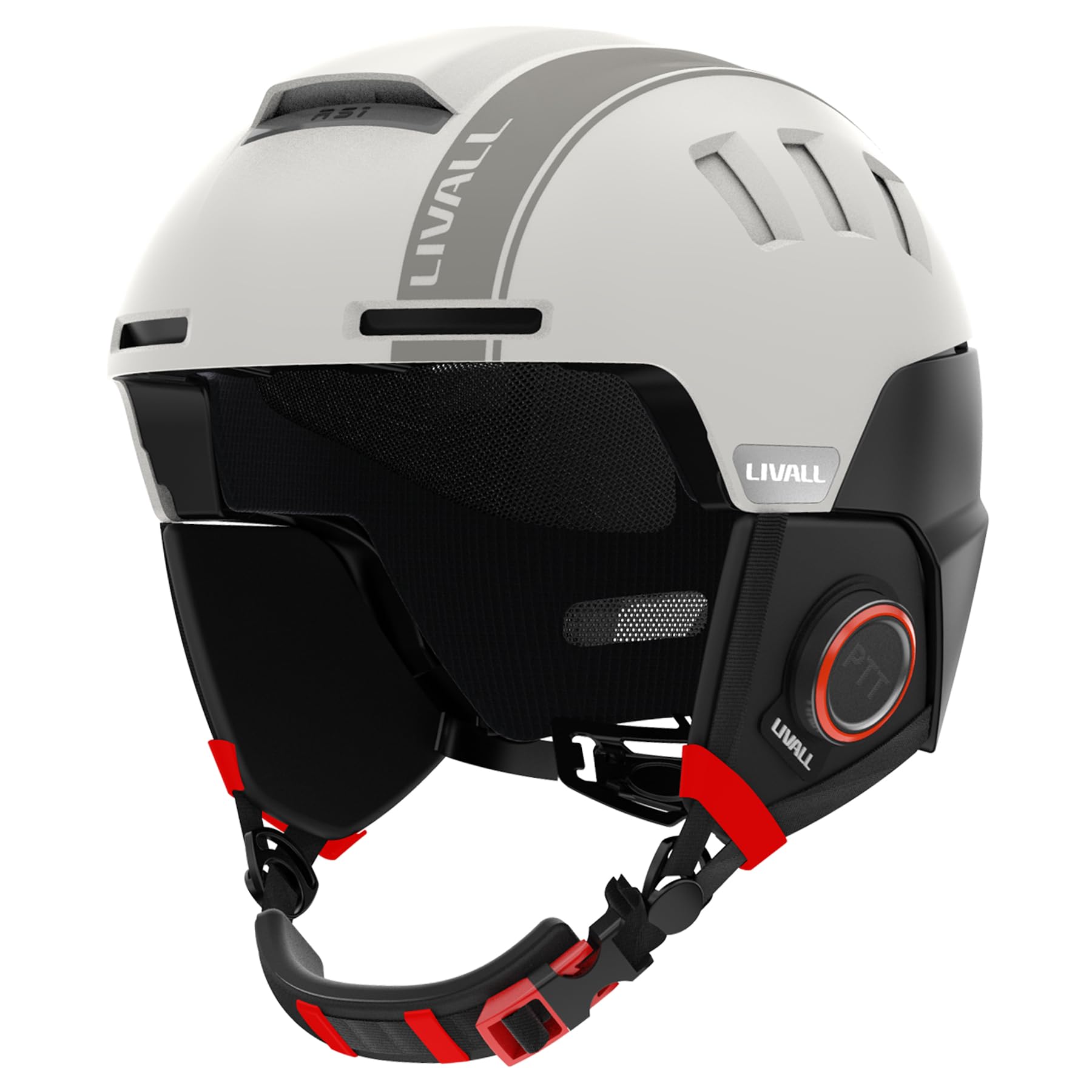 LIVALL RS1 Smart Bluetooth Ski Helmet with Built in Speakers & Microphone, Patented Fall Detection & SOS Alert, Adjustable Venting and Goggles Compatible, Snow Sport Helmets for Men Women Adults