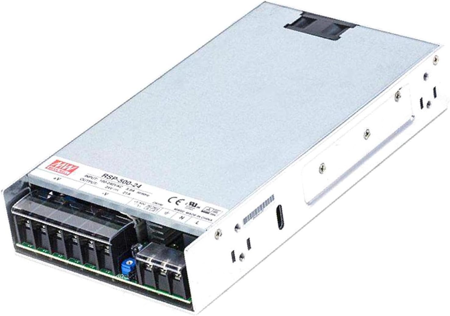 Meanwell RSP-500-24 Power Supply - 504W 24V 21A - Low Profile