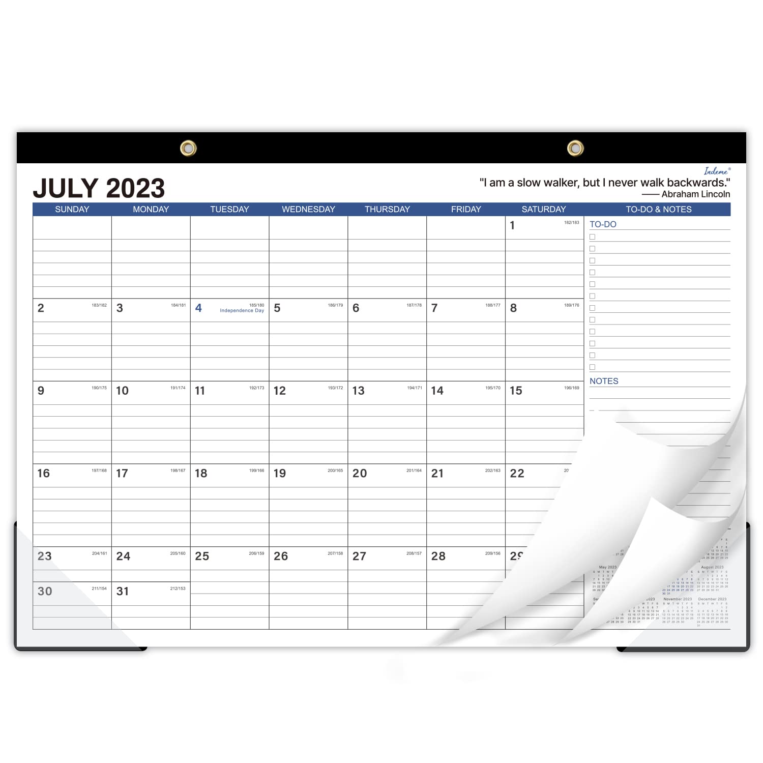 Amazon.com : 2023-2024 Desk Calendar - 18 Months Large Desk Calendar 2023-2024,  JUL 2023 - DEC 2024, 17
