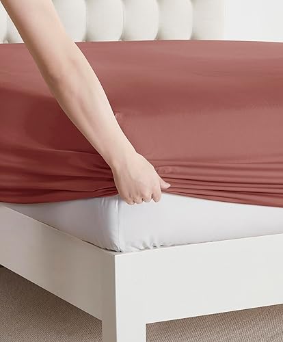 Vista 218 de Clara Clark - Juego de sábanas de la serie 1800 Premier, 4 piezas, juego de cama, sábanas con mucha caída, resiste arrugas, la decoloración