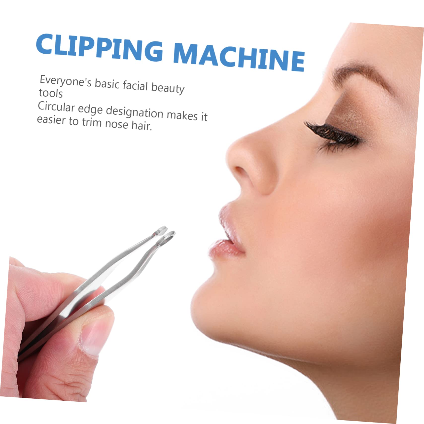 Baluue 3pezzi Pinzetta Per Nasal Hair Inossidabile Con Testa Rotonda Strumento Di Taglio Sicuro e Pratico Per La Personale Del Naso Orecchie