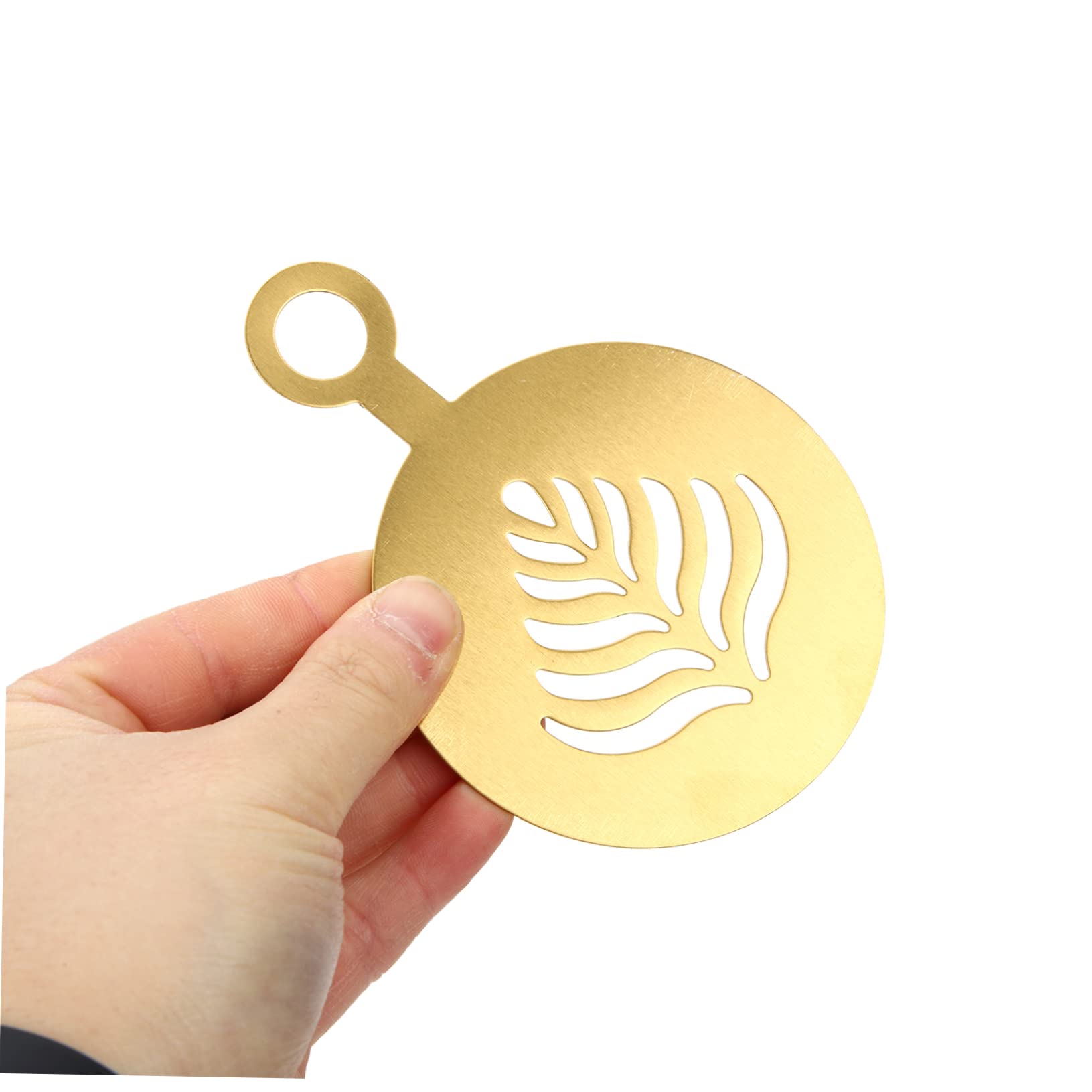 DECHOUS 3 Set Stampo Caffè Latte Mini Tazza Cocktail Stampini Per Latte Art Macchina Per Il Caffè Tazzine Da Caffè Tazze Di Crema Stampino Per Caffè Golden Acciaio Inossidabile 4 Pezzi * 3