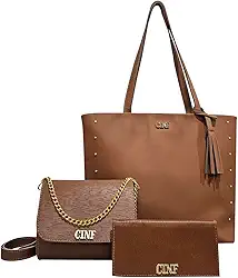 Bolsas Feminina Kit Sacola Grande + Bolsa Pequena + Carteira