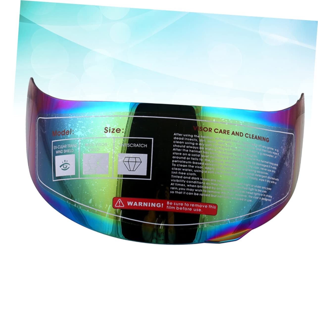 PRETYZOOM Detachable Motorcycle Visor PC Glare Windproof Shield Colorful Goggles Compatible with Agv Sv Lightweight Eye Protection for Cycling Riding