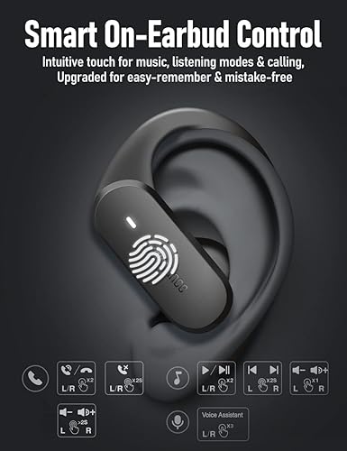 Miniatura 8 de Speed 301 - Auriculares inalámbricos Bluetooth para entrenamiento, correr, deportes, ajuste seguro y cómodo para iPhone y Android (SP301)