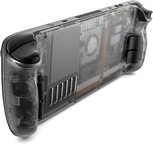 JSAUX Plaque arrière Transparente Compatible avec Steam Deck, Coque de