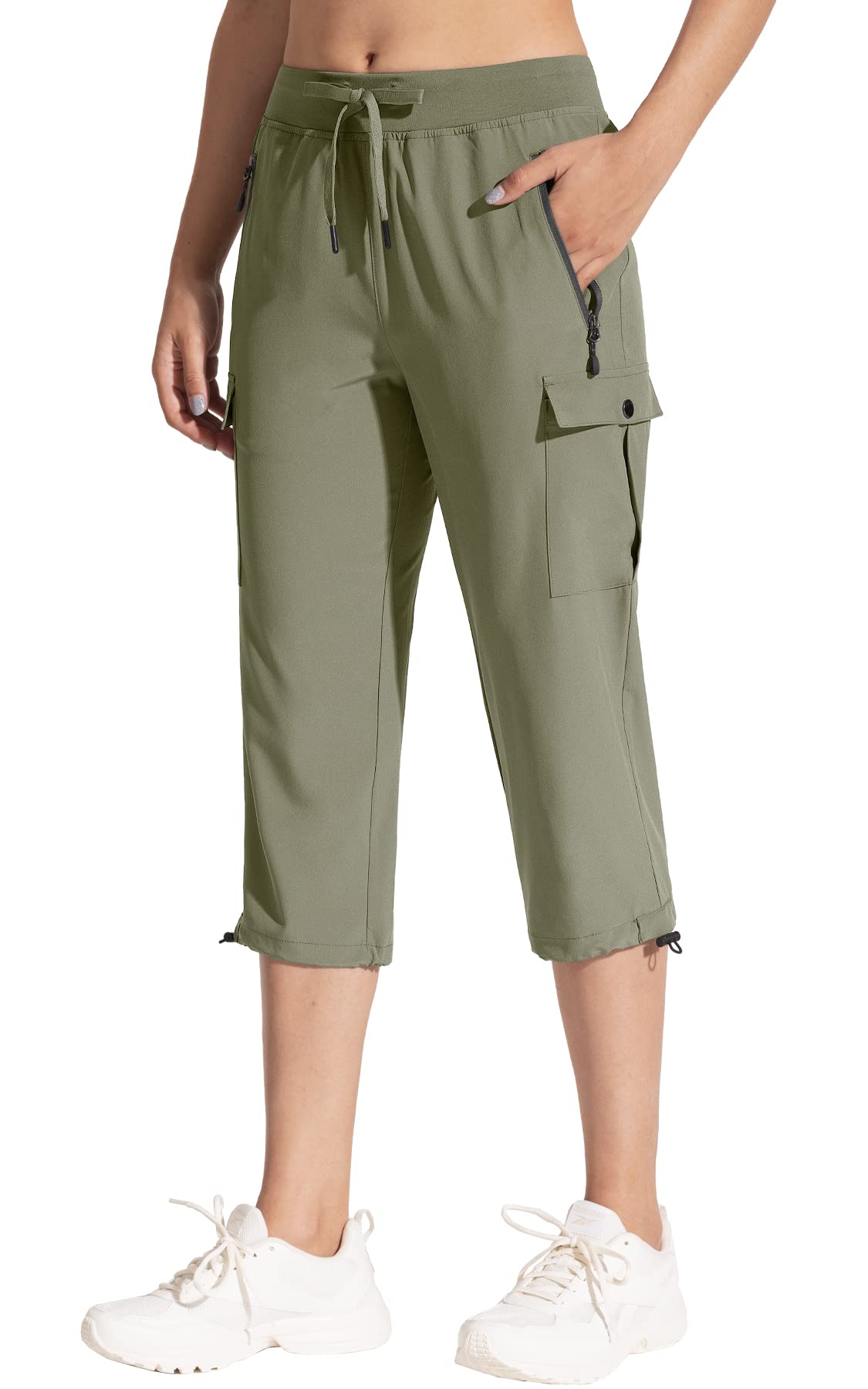 MOCOLY Pantaloni Trekking Cargo Impermeabili Donna Pantaloni Montagna Tecnici Esterno Traspiranti ad Asciugatura Rapida Pantaloni Sportivi Comodi Leggeri con Tasche e Protezione UV