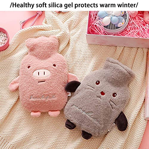 Warm waterzak hand warmer pluche doek dekking waterinjectie heet water fles zachte gezellige dekking winter warme hitte… - Image 5