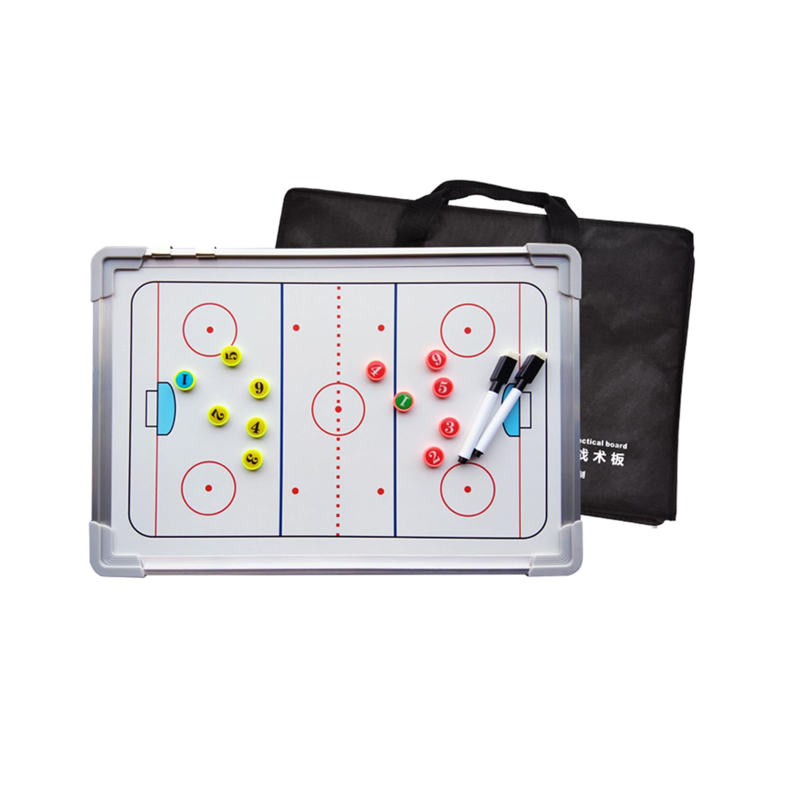 Multifunktional Taktiktafel,FußBall Taktiktafel Tragbar,Premium Magnetisch Taktikmappe,Einfach Bedienen Und Tragen,Taktikbrett FüR Eishockey,FüR FußBalltaktik,Aufstellungen,SpielzüGe üBungen