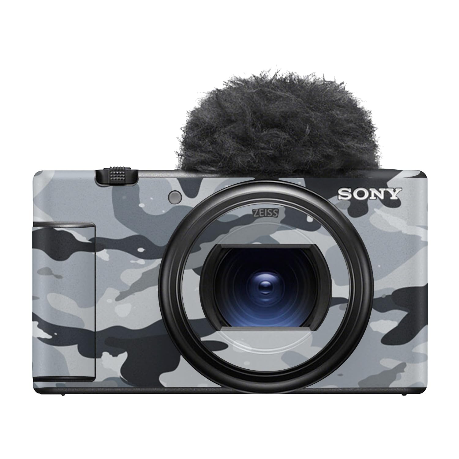 Camera Skin Compatible with Sony ZV-1 Mark II (2023) - Gray Camouflage - Premium 3M Vinyl Protective Wrap Decal Cover - Easy to Apply | Crafted in the USA by MightySkins