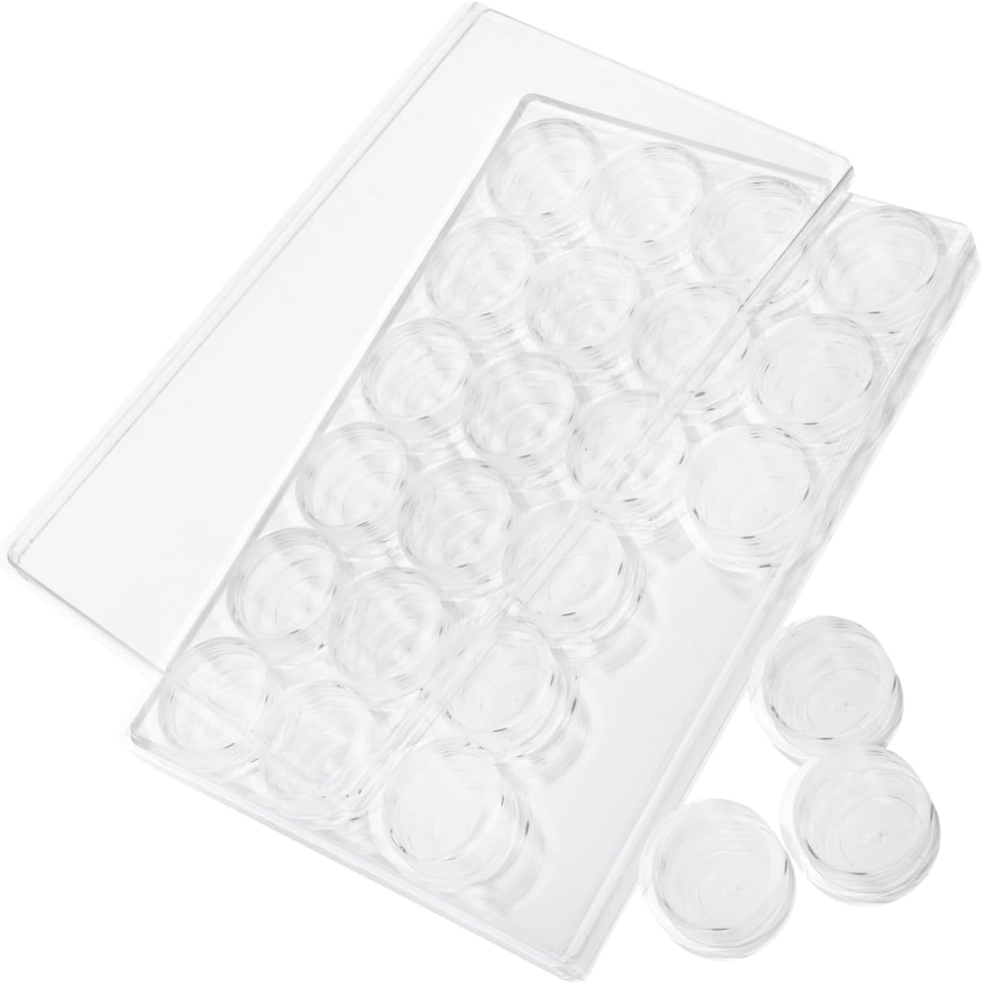 DOITOOL 24-Pack Storage Boxes for Nail Art Beads Organizer Mini Drawer Storage Case for Jewelry Making and Craft Supplies