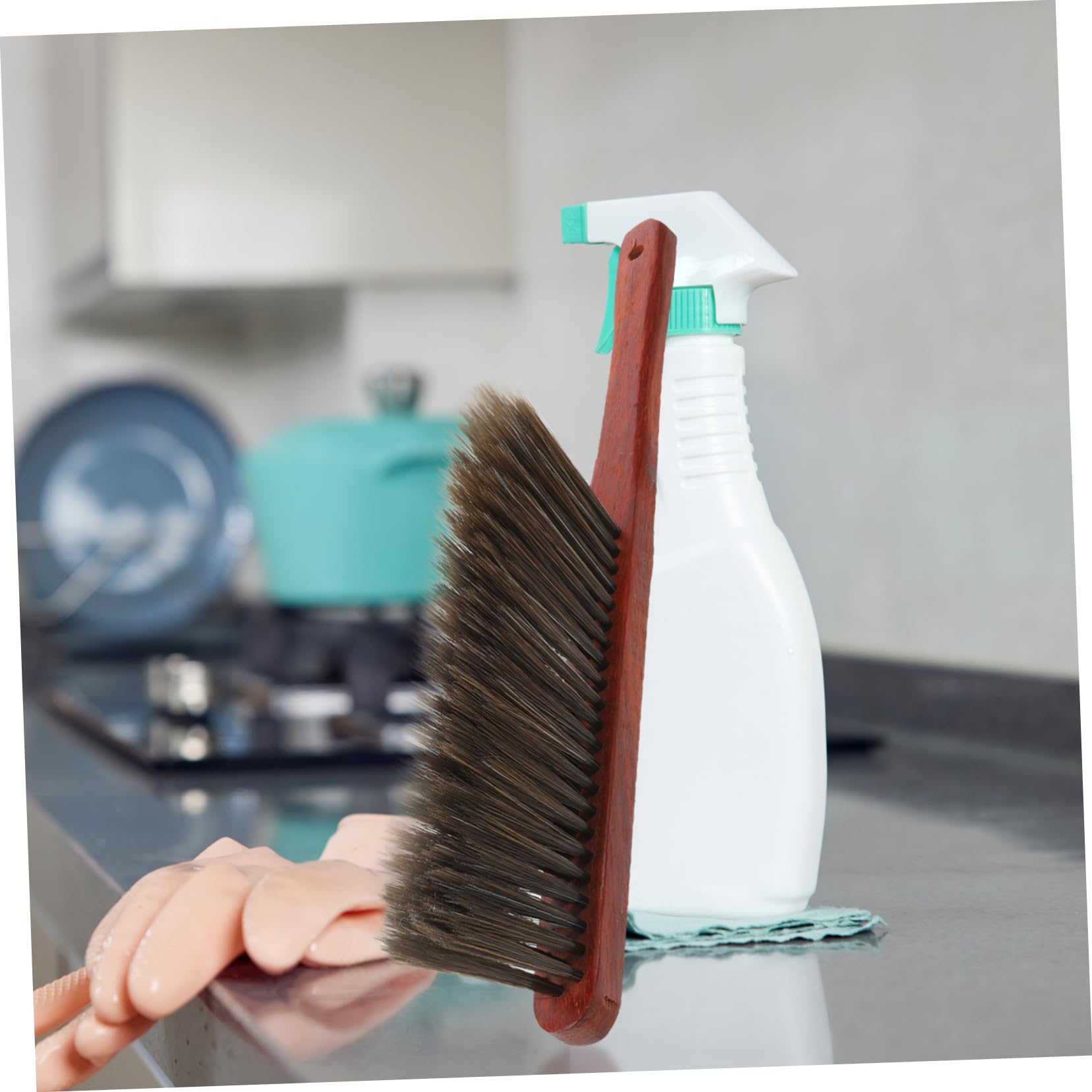 Ciieeo Long Handle Bed Cleaning Brush Dust Brush with Soft Bristles for Dust Removal Hand Broom for Home Use for Mattress and Upholstery Cleaning