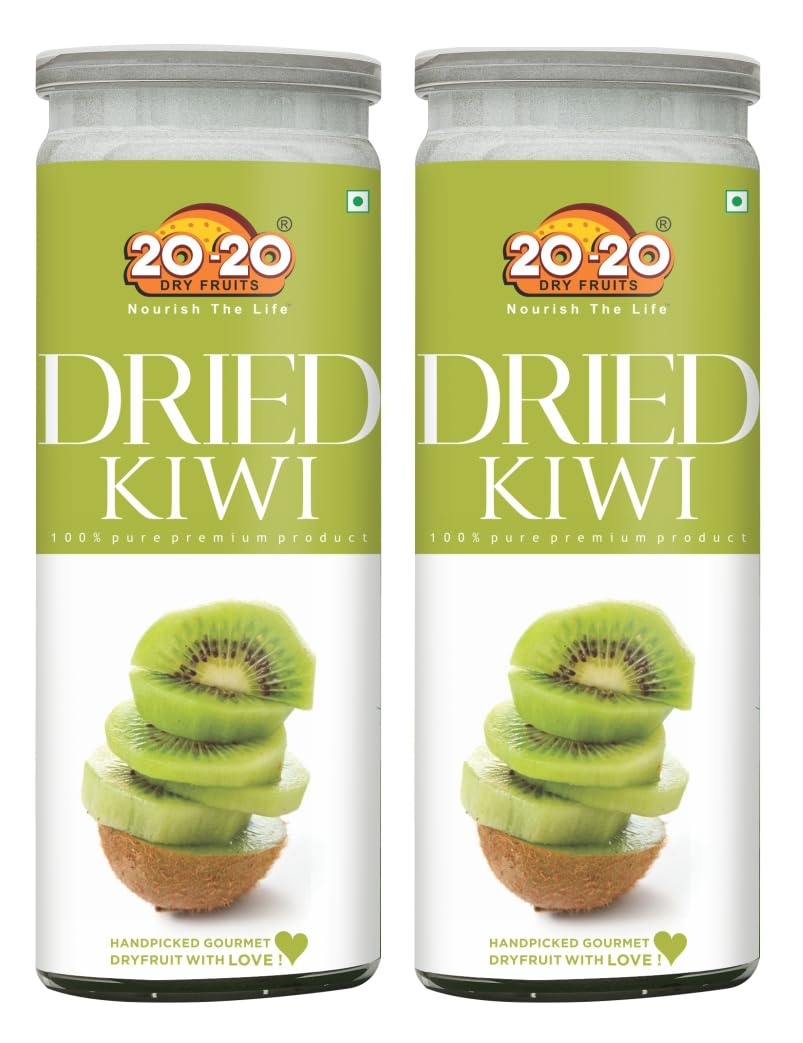 20-20 Dry Fruits Dried Kiwi Jar 400g (200g*2)| Dehydrated Fruit | Naturally Sweet, Rich in Vitamin C & Antioxidants | Supports Digestive Health & Immune Function | Perfect Gluten free Snack (Pack of 2)-picture-27