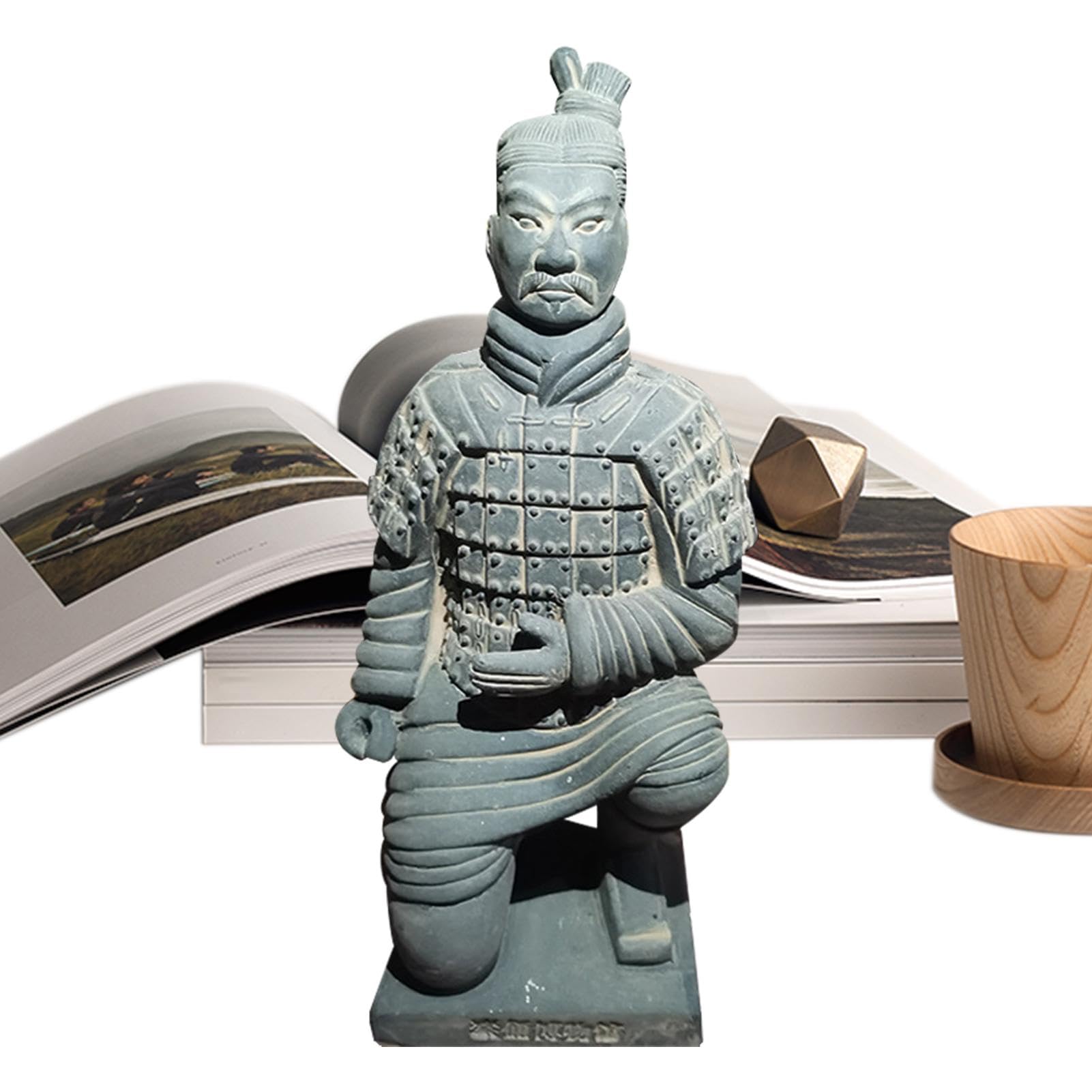 Statues de Guerriers en Terre Cuite - Figurine de Collection en Argile Véritable
