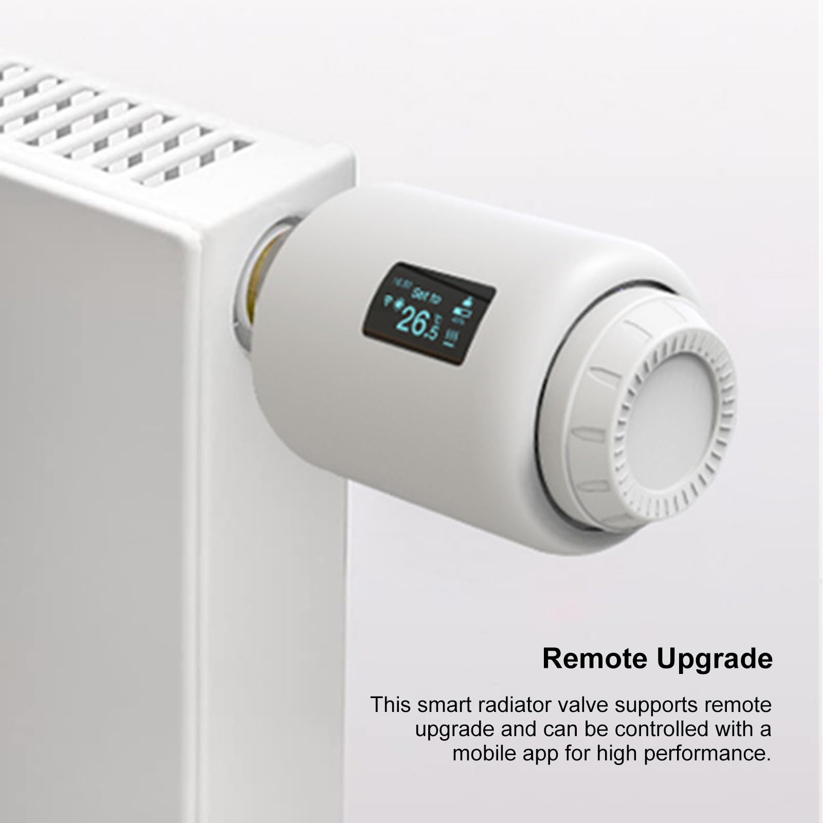 Marhynchus Valvola Termostatica Intelligente, Valvola Termostatica Intelligente in ABS con Controllo App, Timer Programmabile da 37 a 95 °F, Regolazione Manuale, M30 X 1,5 Mm per Utenti di