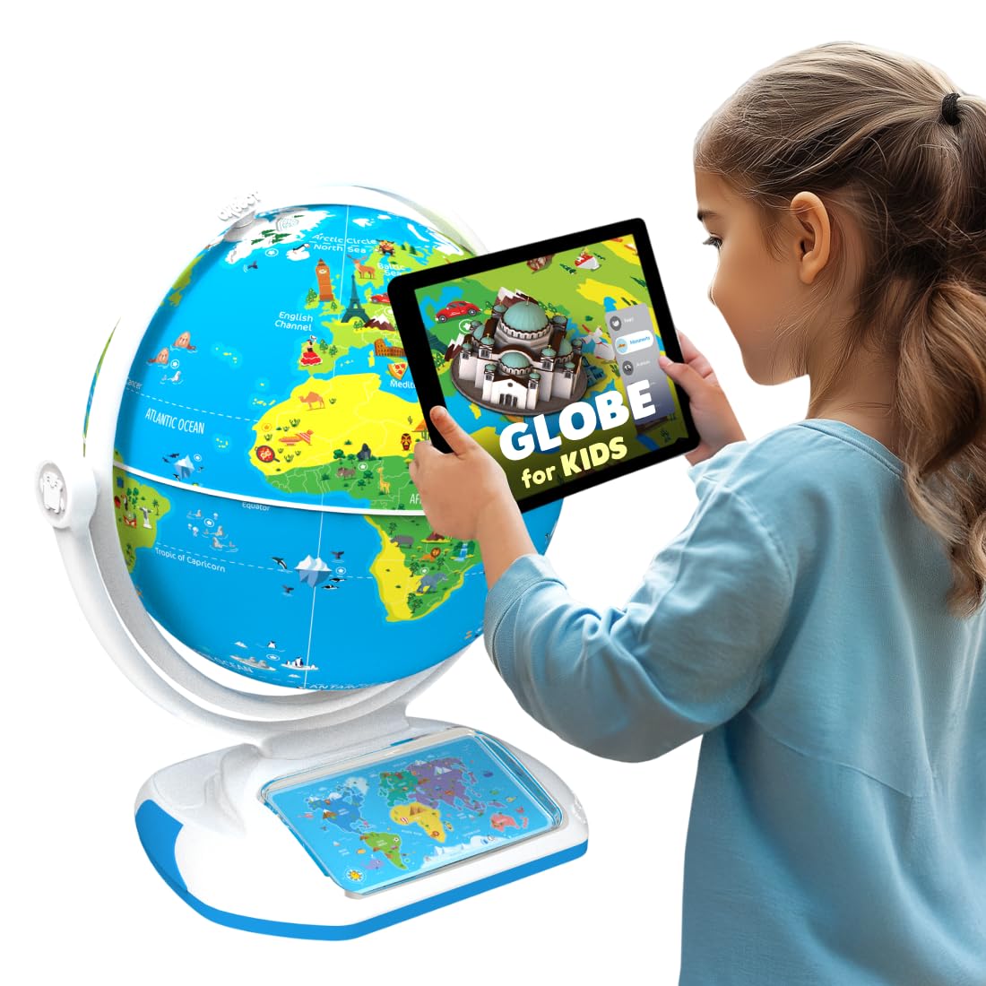 PlayShifu Interactive Globe for Kids – Orboot Earth Explorer: Tech Powered Interactive Globe for Kids | Smart Gift for Ages 4+ | 400+ Wonders, 1000+ Facts | Constellation Mode & Fun Games | Magic Stylus | Educational STEM Toys for the future scientists