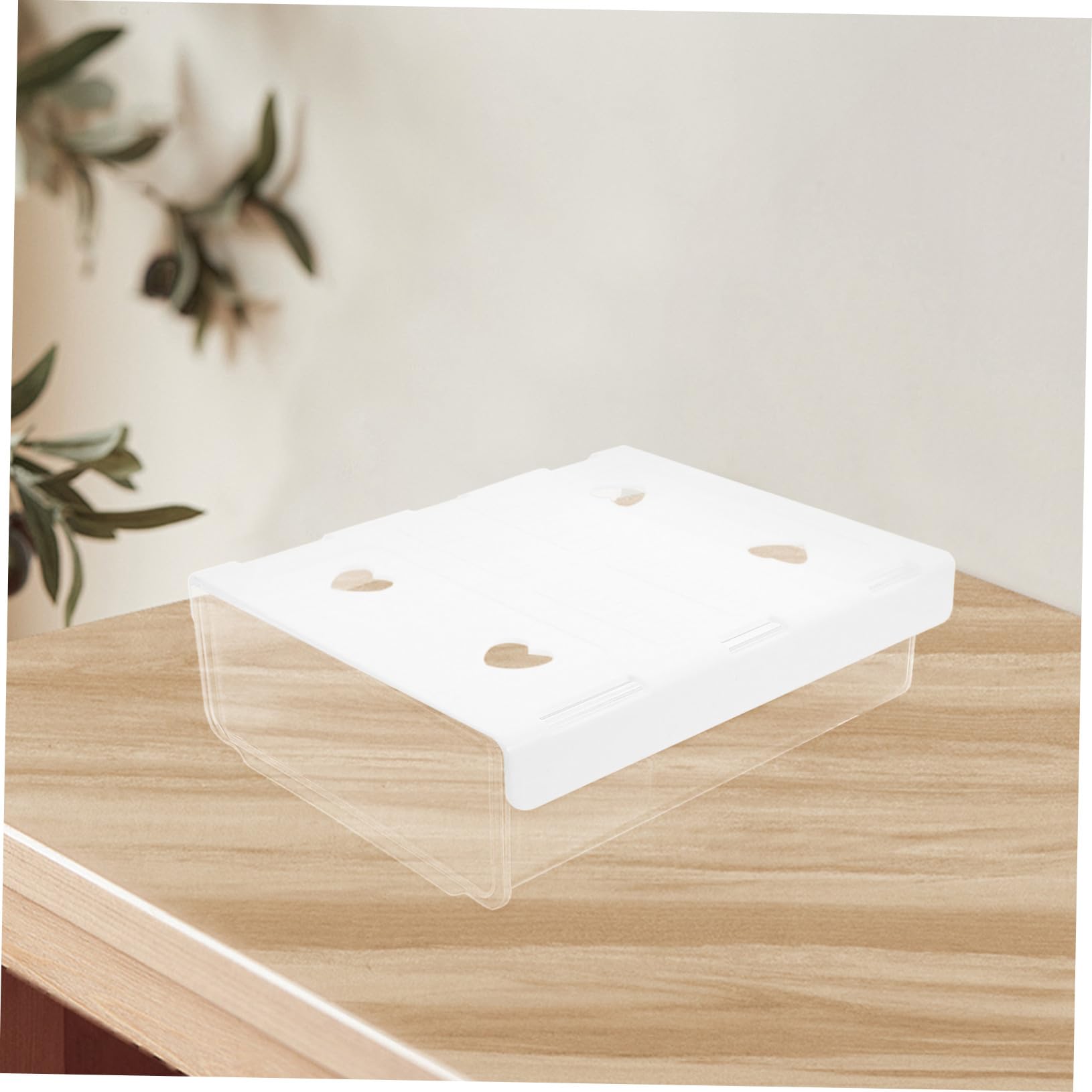 Tofficu 3 Piezas organizador de ropa cajones almacenaje escritorios caja almacenaje cajas organizadoras organizador de escritorio White