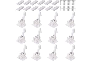 12 Pack Cabinet Safety Locks Childproof Latches: Keep Cabinets and Drawers Locked tight