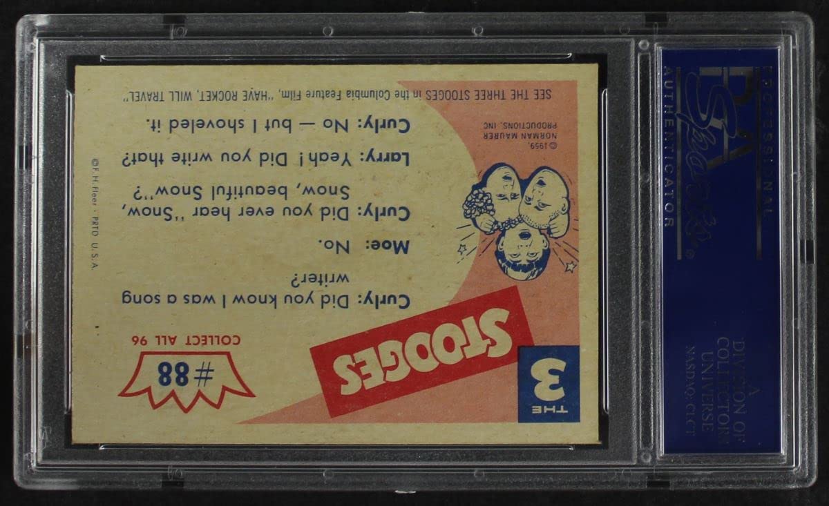 Amazon.com: 1959 Fleer Three Stooges # 88 At Least Throw us Bone (Card) PSA  PSA 7.00 : Collectibles & Fine Art
