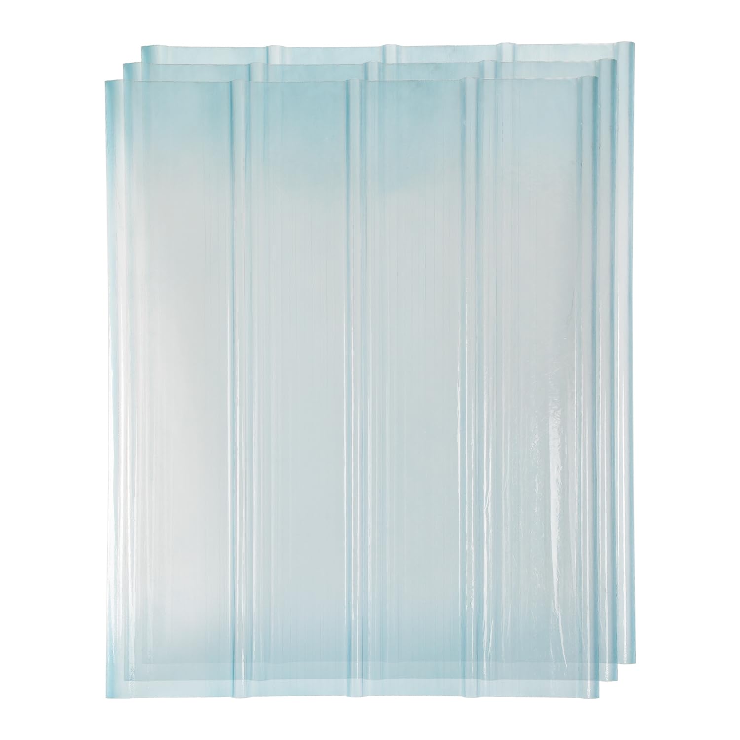 Blacha trapezowa, płyty faliste, przezroczyste, 90 x 120 cm, płyty FRP, 2 mm, płyty z blachy falistej na dach, płyty profilowe, trapezowe (3 sztuki)